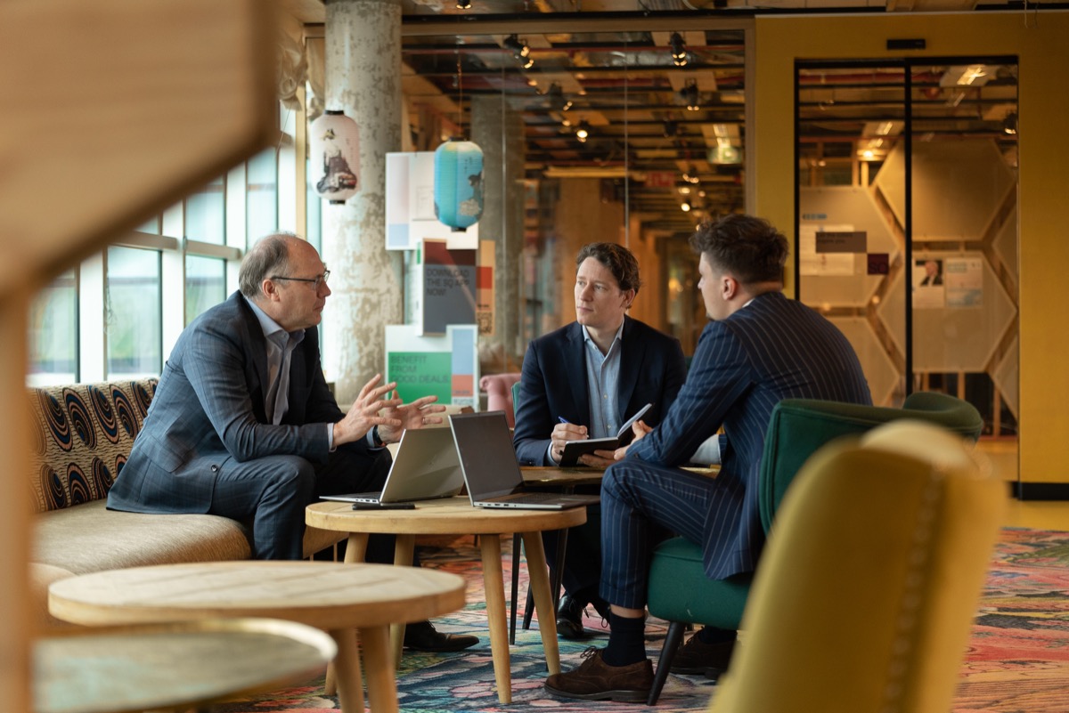 Ernest Partners discussing a financing mandate
