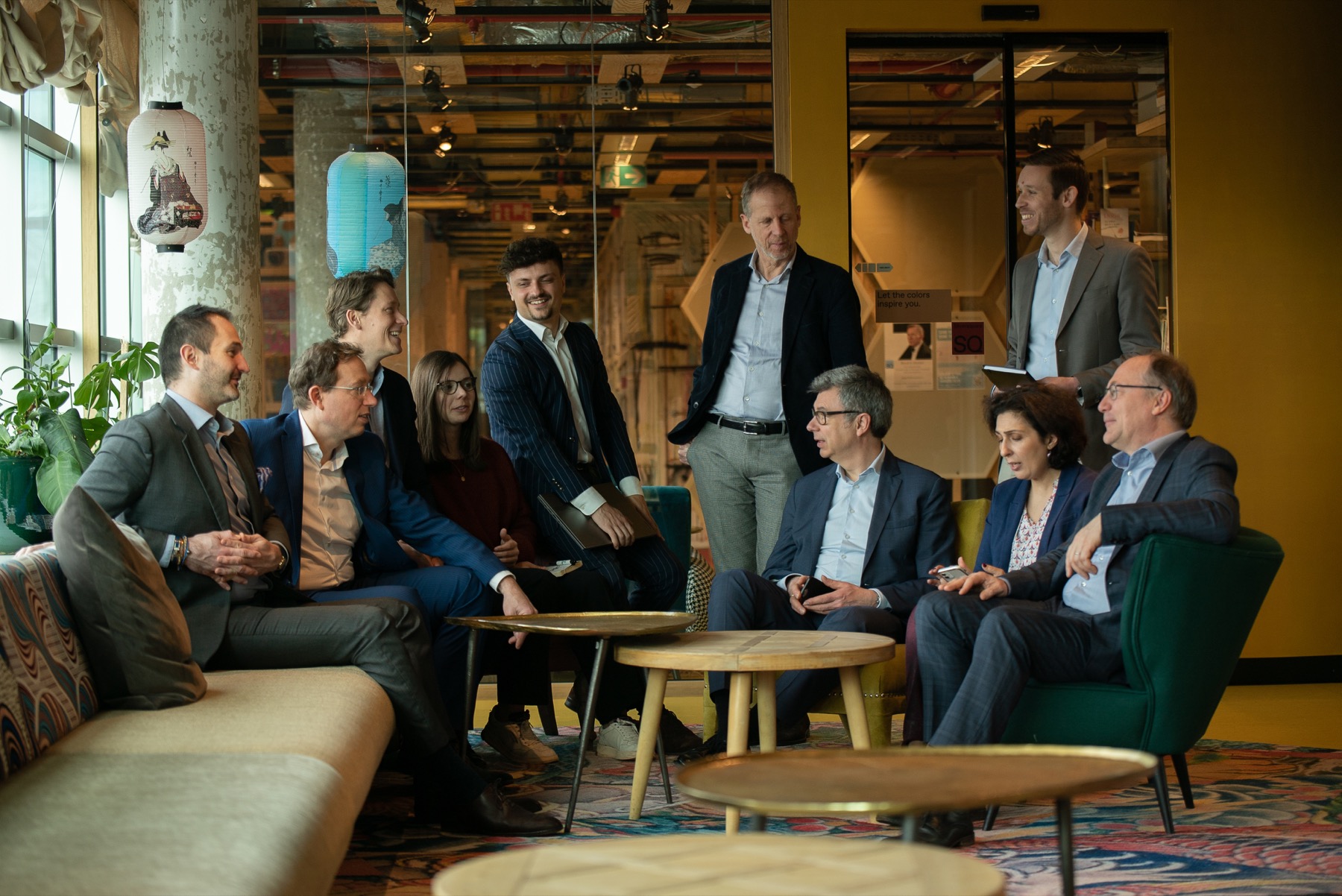 Ernest Partners team meeting together